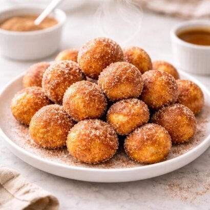 Air Fryer Churro Bites with Cinnamon Sugar