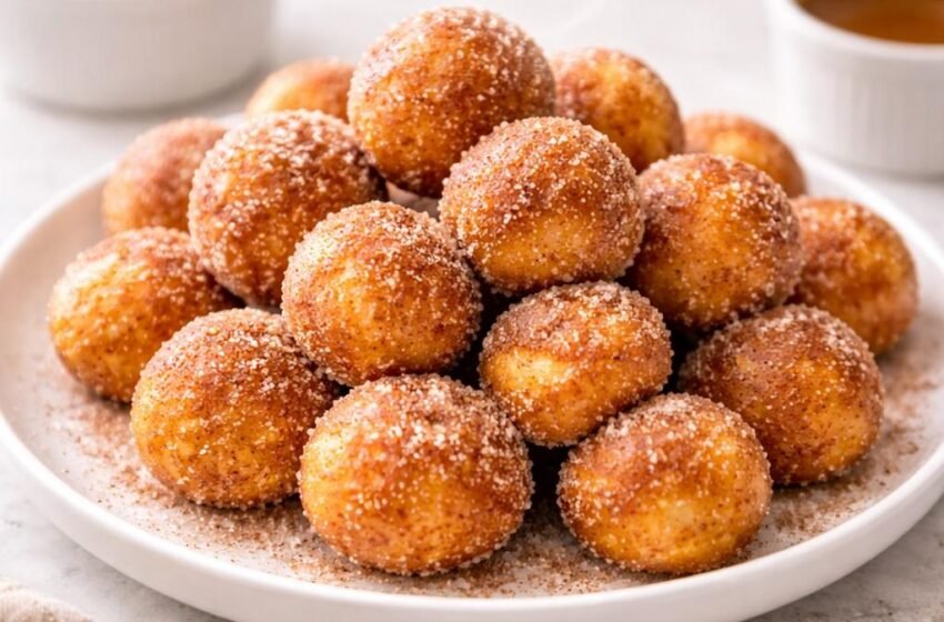 Air Fryer Churro Bites with Cinnamon Sugar