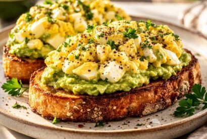 Thumbnail for Egg Salad Avocado Toast – Creamy, High-Protein Breakfast Recipe