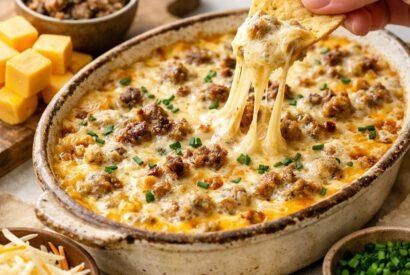 Thumbnail for Ultimate Creamy Sausage and Cheese Hissy Fit Dip