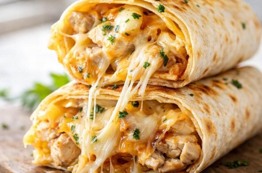 grilled chicken caesar wraps