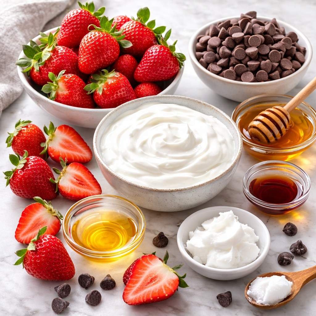 Chocolate strawberry yogurt cluster ingredients