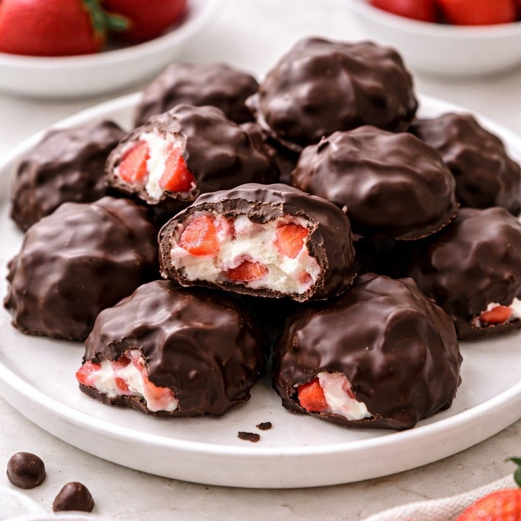 chocolate strawberry yogurt cluster