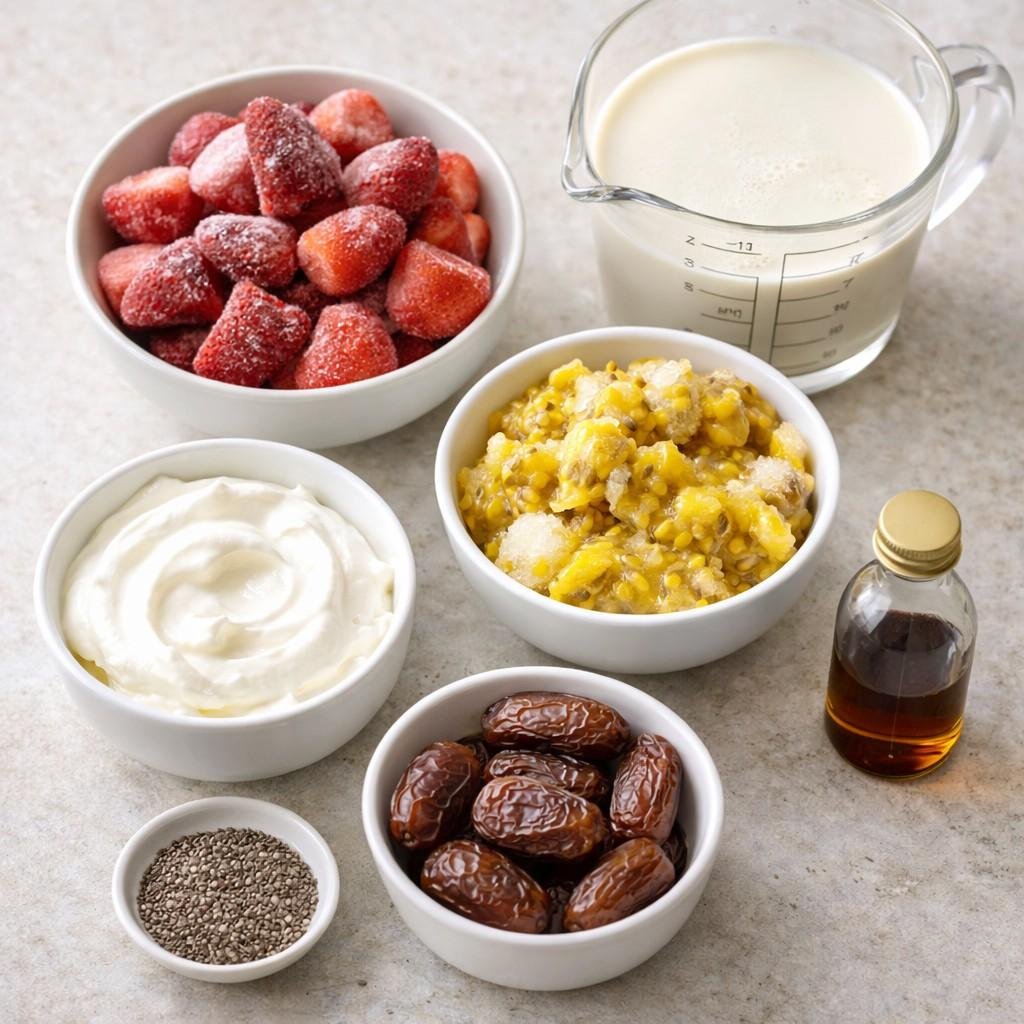 Fresh smoothie ingredients