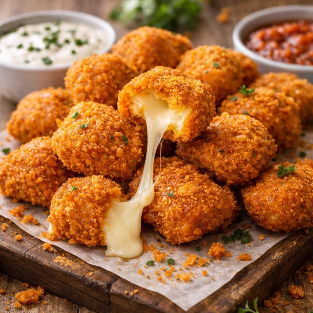 Fried Cheese-Stuffed Doritos Bites