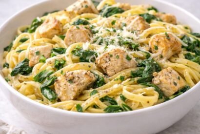 Thumbnail for Healthy Garlic Parmesan Chicken Pasta