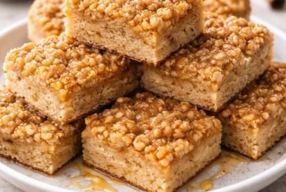 Thumbnail for Honey Cinnamon Dessert Bars with Buttery Crumble Topping