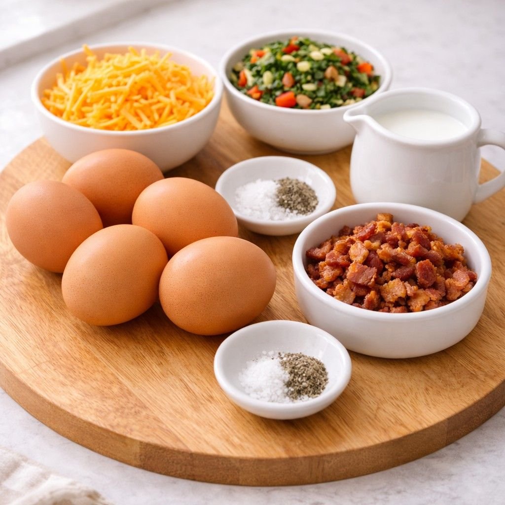 Ingredients for homemade egg bites