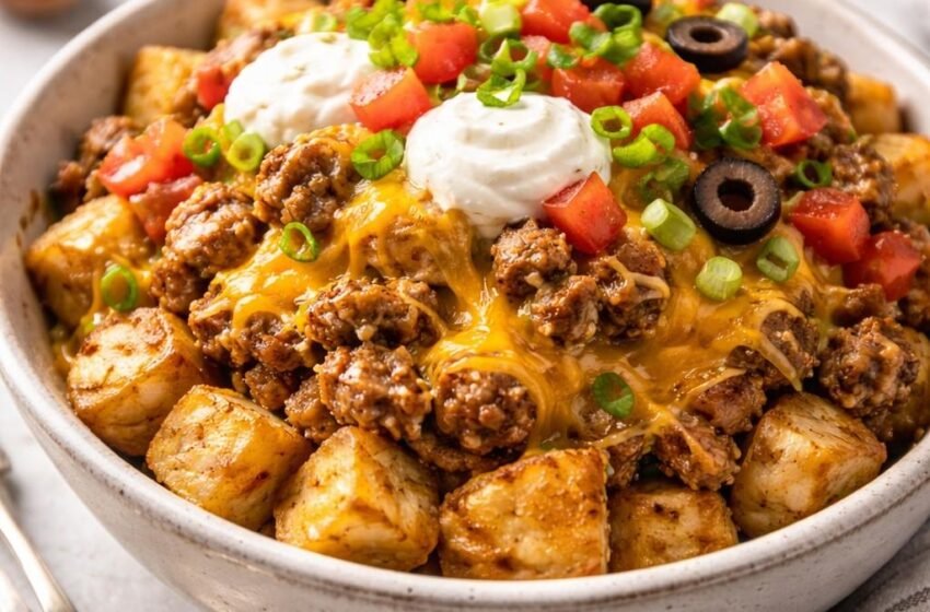 Loaded Potato Taco Bowl