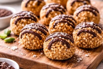 Thumbnail for No-Bake Crispy Peanut Butter-Quinoa Snacks