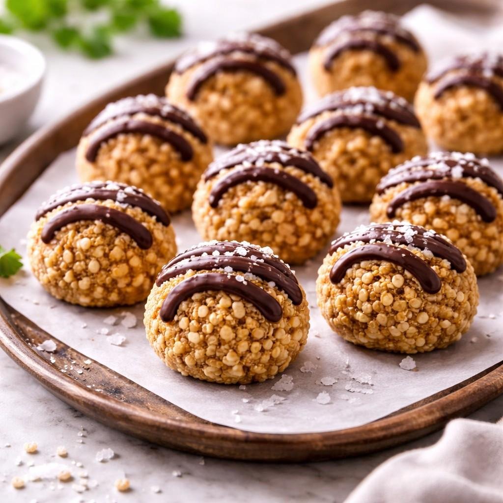Peanut butter-quinoa snack balls