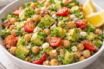 Thumbnail for Mediterranean Chickpea, Feta & Avocado Salad for Lunch