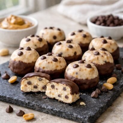 chocolate peanut butter yogurt bites