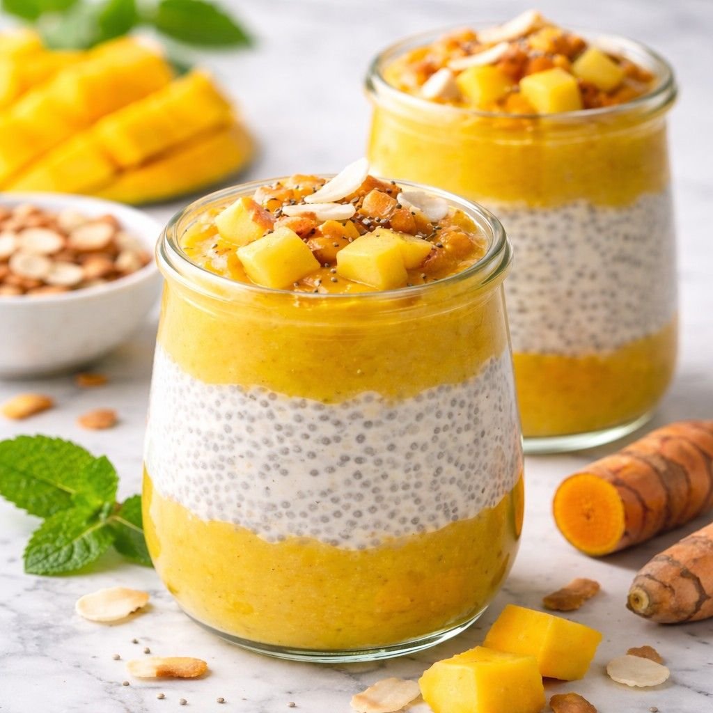 coconut mango chia pudding