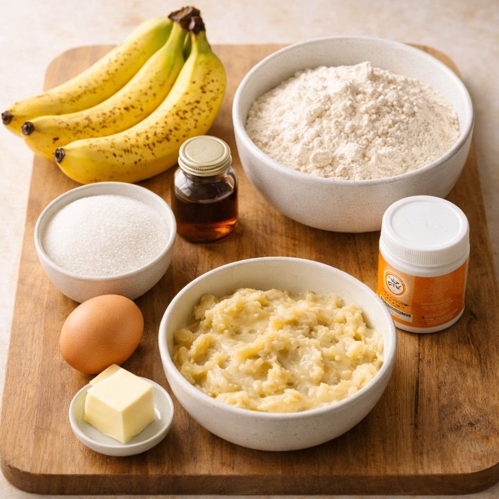 banana bread ingredients