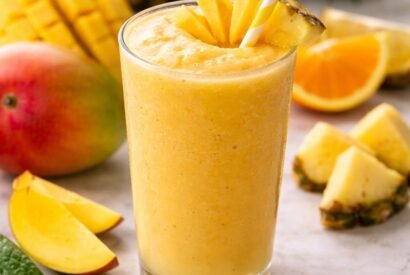 Thumbnail for Tropical Sunrise Smoothie (Vibrant Mango Pineapple Blend)