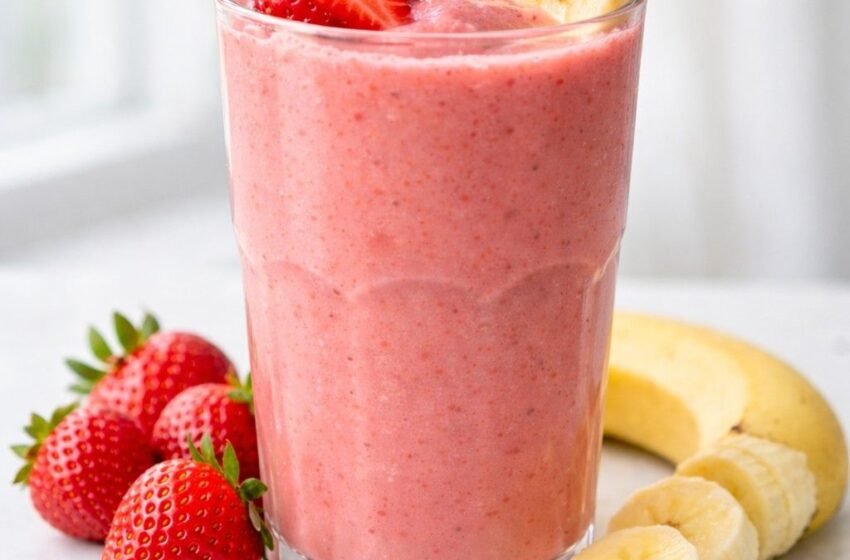 strawberry banana smoothie