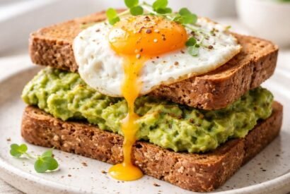 Thumbnail for Healthy Avocado Egg Breakfast Sandwich