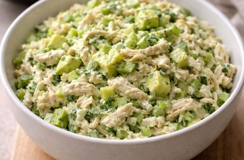 Avocado ranch chicken salad