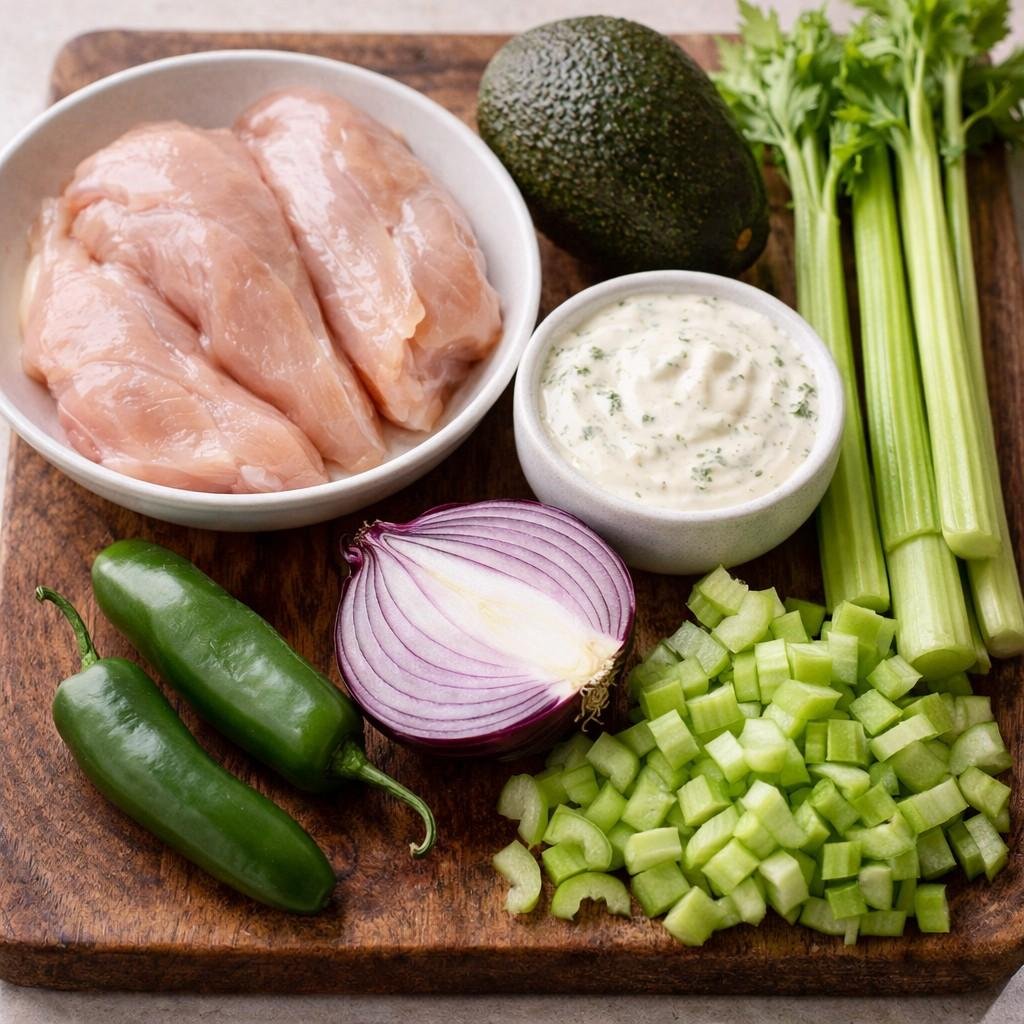 Avocado ranch chicken salad ingredients