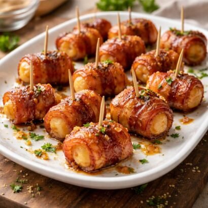 Bacon-wrapped water chestnuts