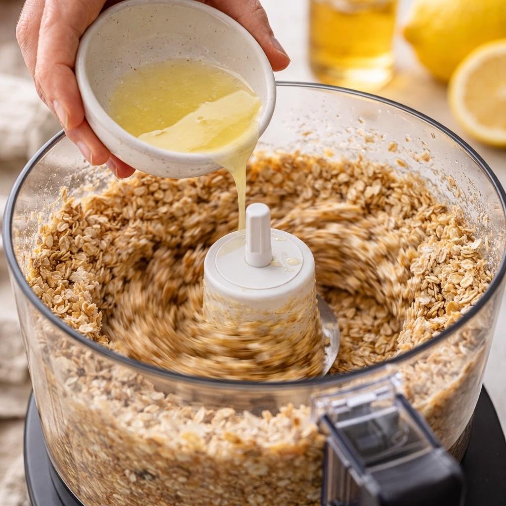 Blending ingredients for energy balls