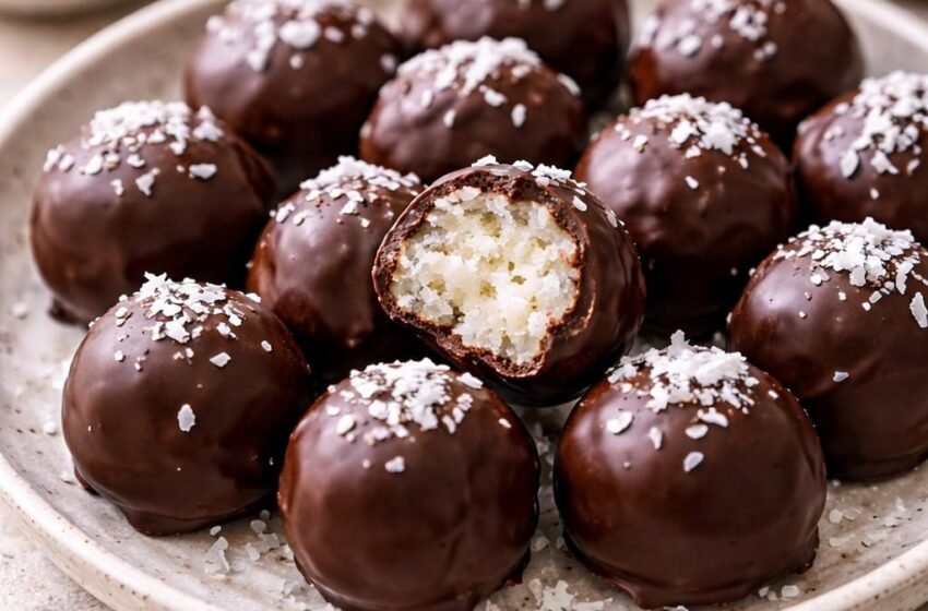 Chocolate coconut balls