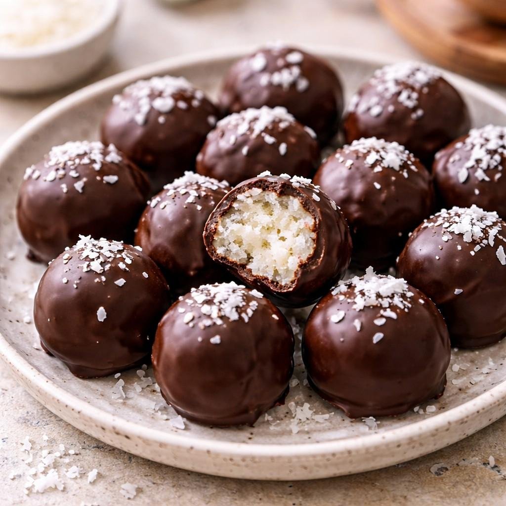 Chocolate coconut balls