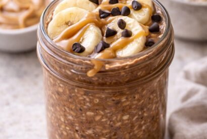 Thumbnail for Chocolate Peanut Butter Overnight Oats