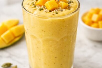 Thumbnail for Creamy Mango Lassi Smoothie in 5 minutes