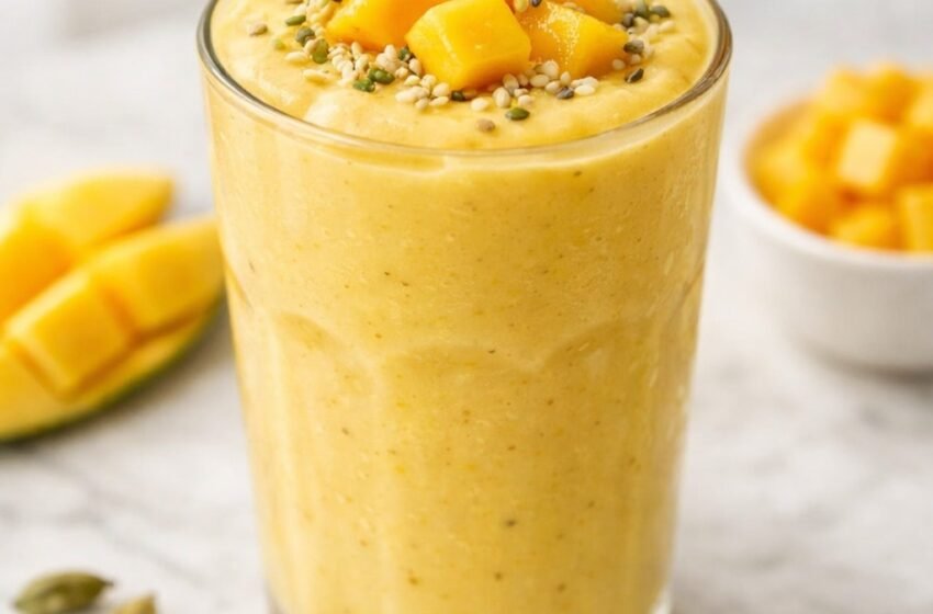Creamy Mango Lassi Smoothie