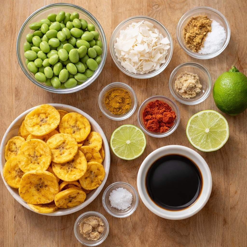 Crunchy snack mix ingredients