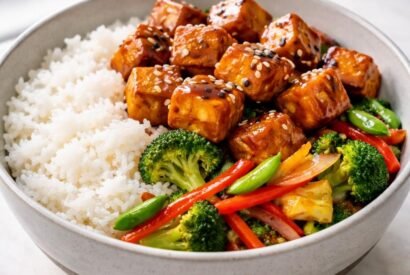 Thumbnail for Easy Teriyaki Tofu Rice Bowl