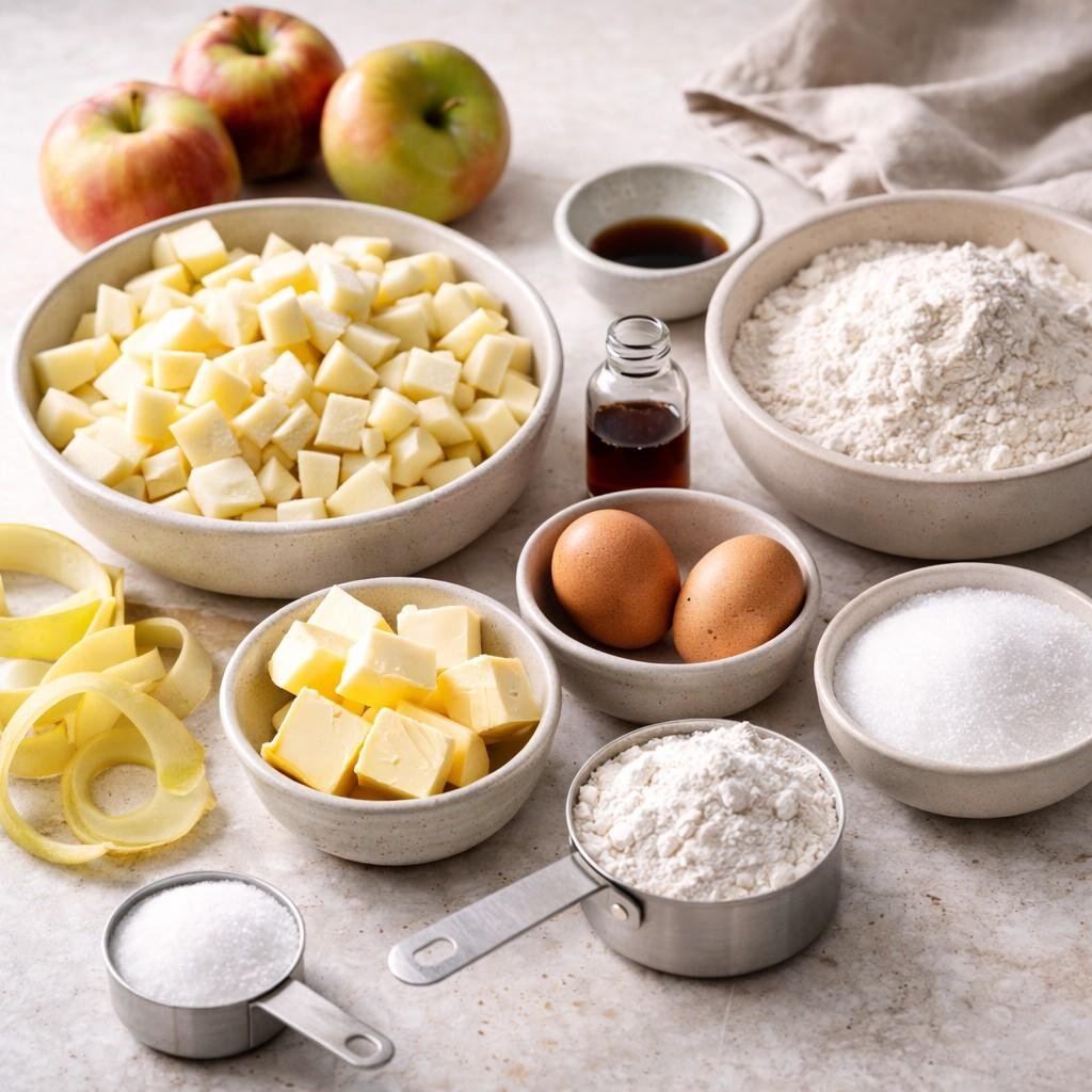 French apple cake ingredients