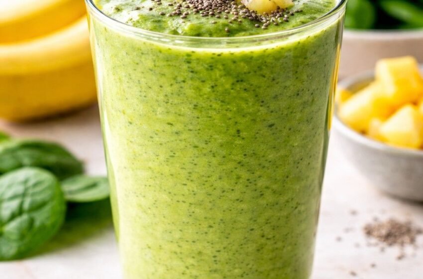 Fresh green smoothie