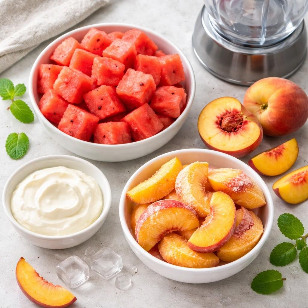 watermelon peach smoothie ingredients