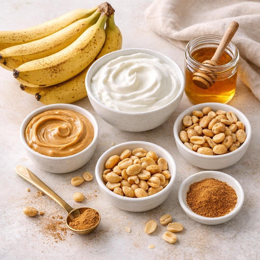 Healthy parfait ingredients