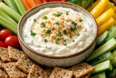 Thumbnail for High Protein Caesar Yogurt Dip Recipe