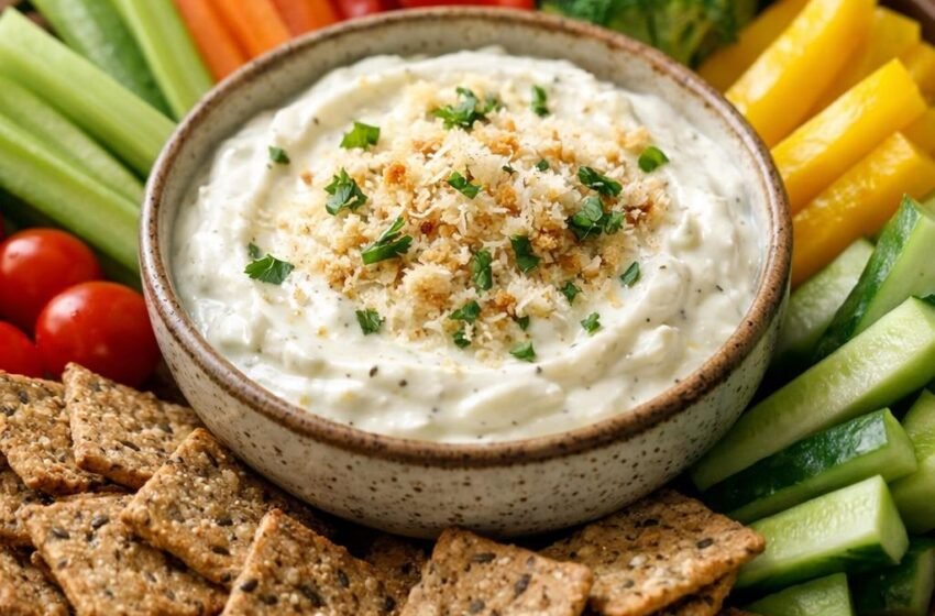High Protein Caesar Yogurt Dip