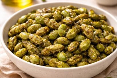 Thumbnail for Healthy High-Protein Roasted Edamame Bites