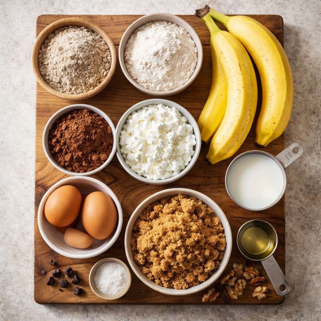 High-protein chocolate muffin ingredients