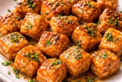 Thumbnail for Easy Honey Mustard Salmon Bites