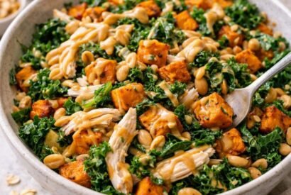 Thumbnail for Kale Sweet Potato Salad with Chicken