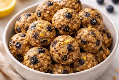 Thumbnail for High Protein Lemon Blueberry Energy Balls
