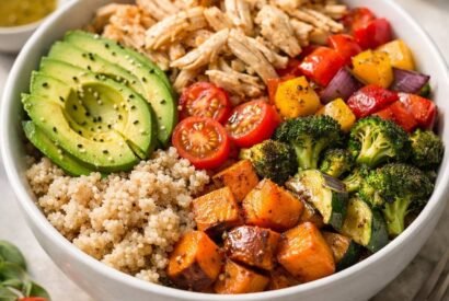 Thumbnail for High Protein Loaded Chicken Quinoa Salad