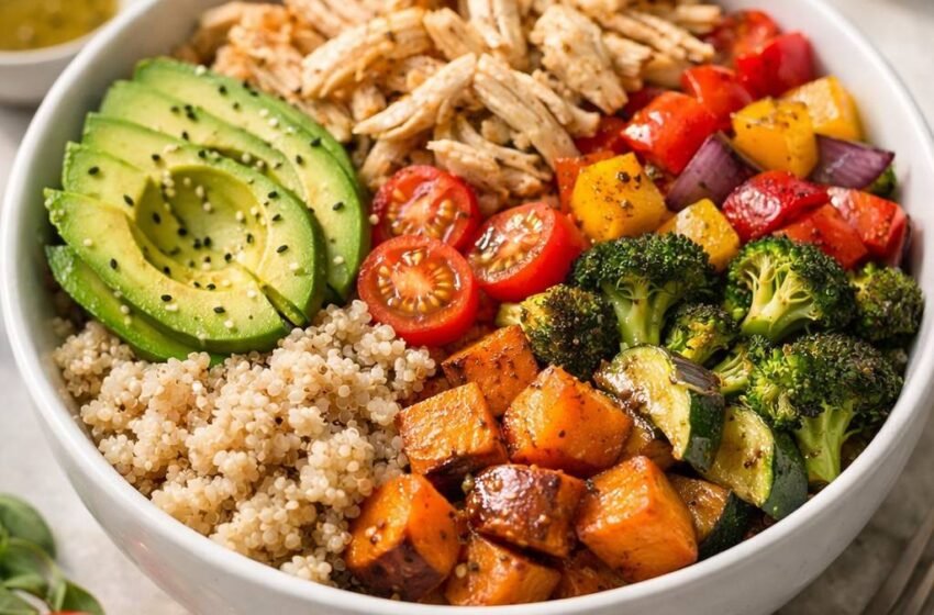 Loaded Chicken Quinoa Salad
