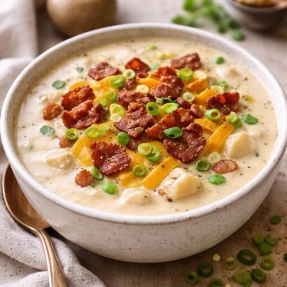 Loaded baked potato soup