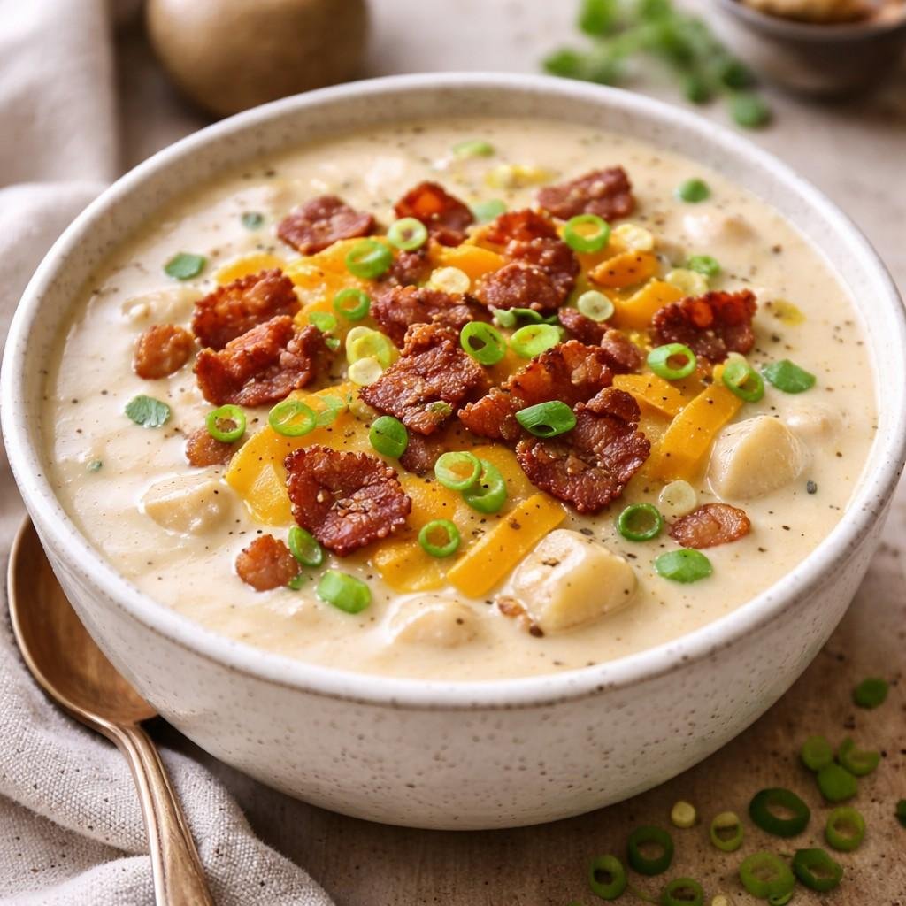 Loaded baked potato soup
