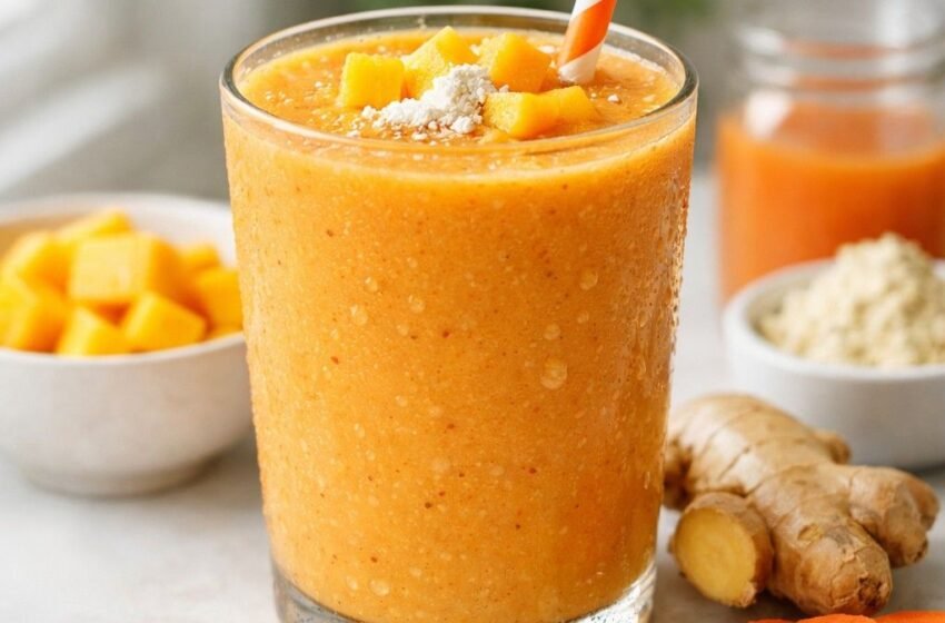 Mango ginger smoothie