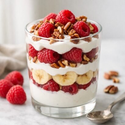 Raspberry Banana Yogurt Parfait